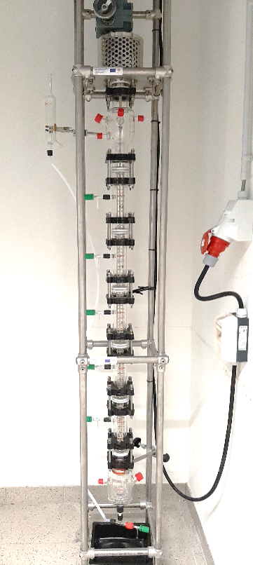 agitated column setup
